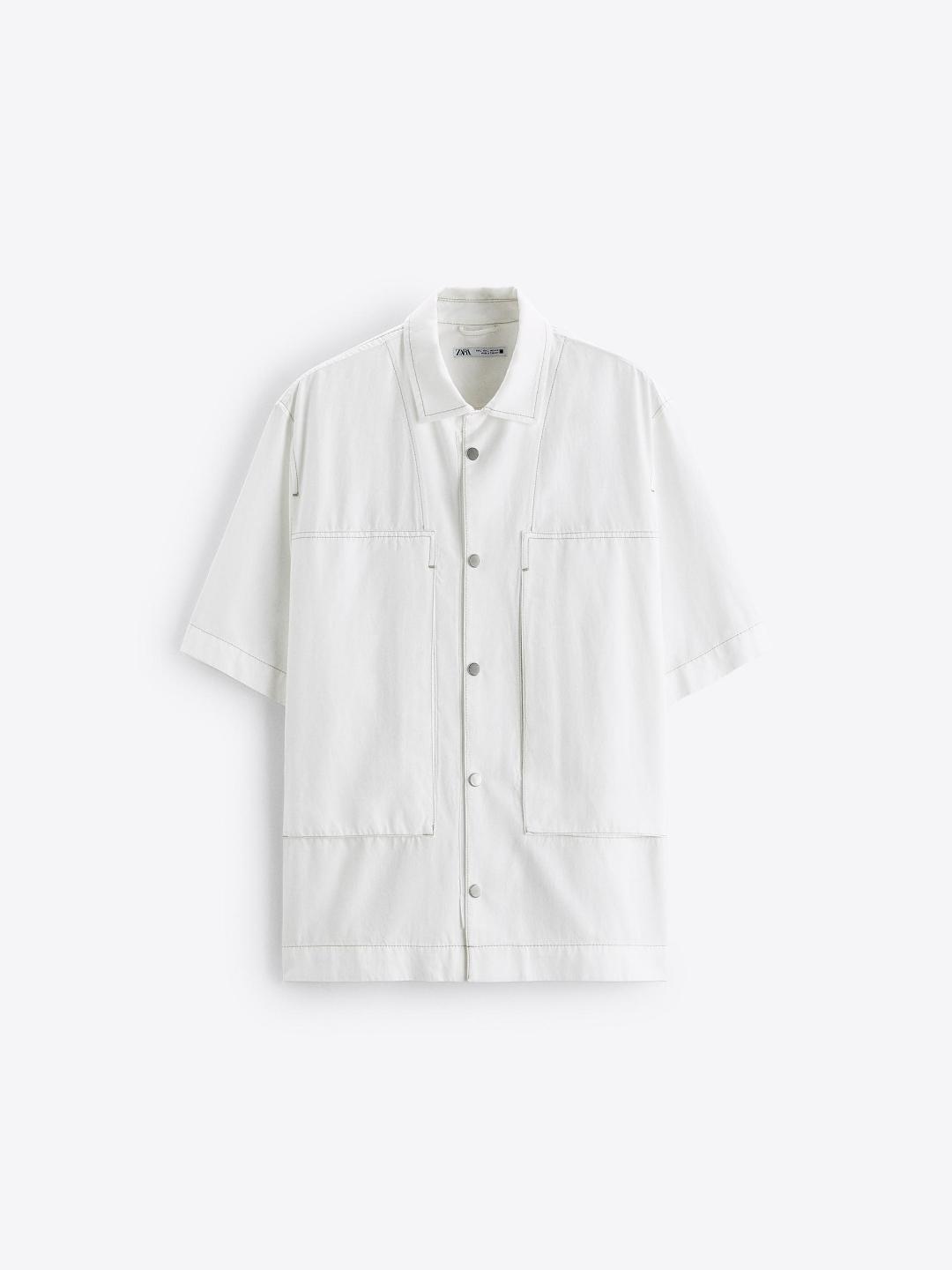 

ZARA Men White Shirts