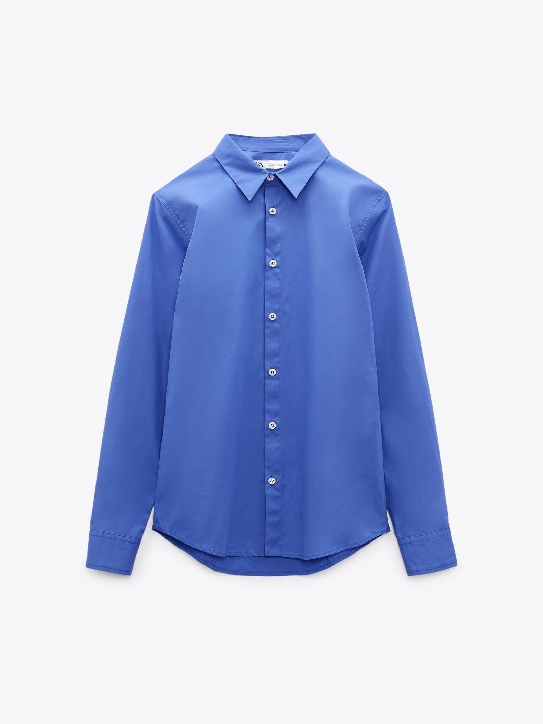 

ZARA Women Blue Shirts