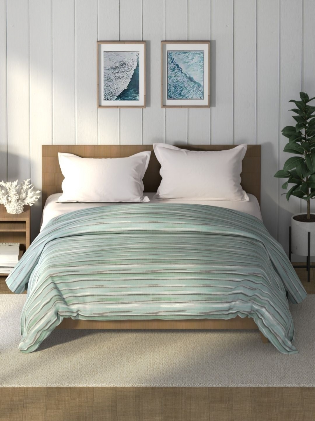 

Nautica Raymarine Sea Green Pure Cotton AC Room 120 GSM Double Bed Comforter