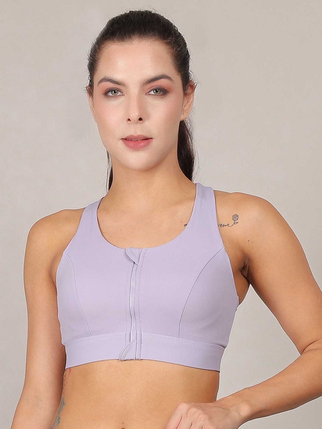 

bare dezire Women Workout Bra Full Coverage Lightly Padded, Purple