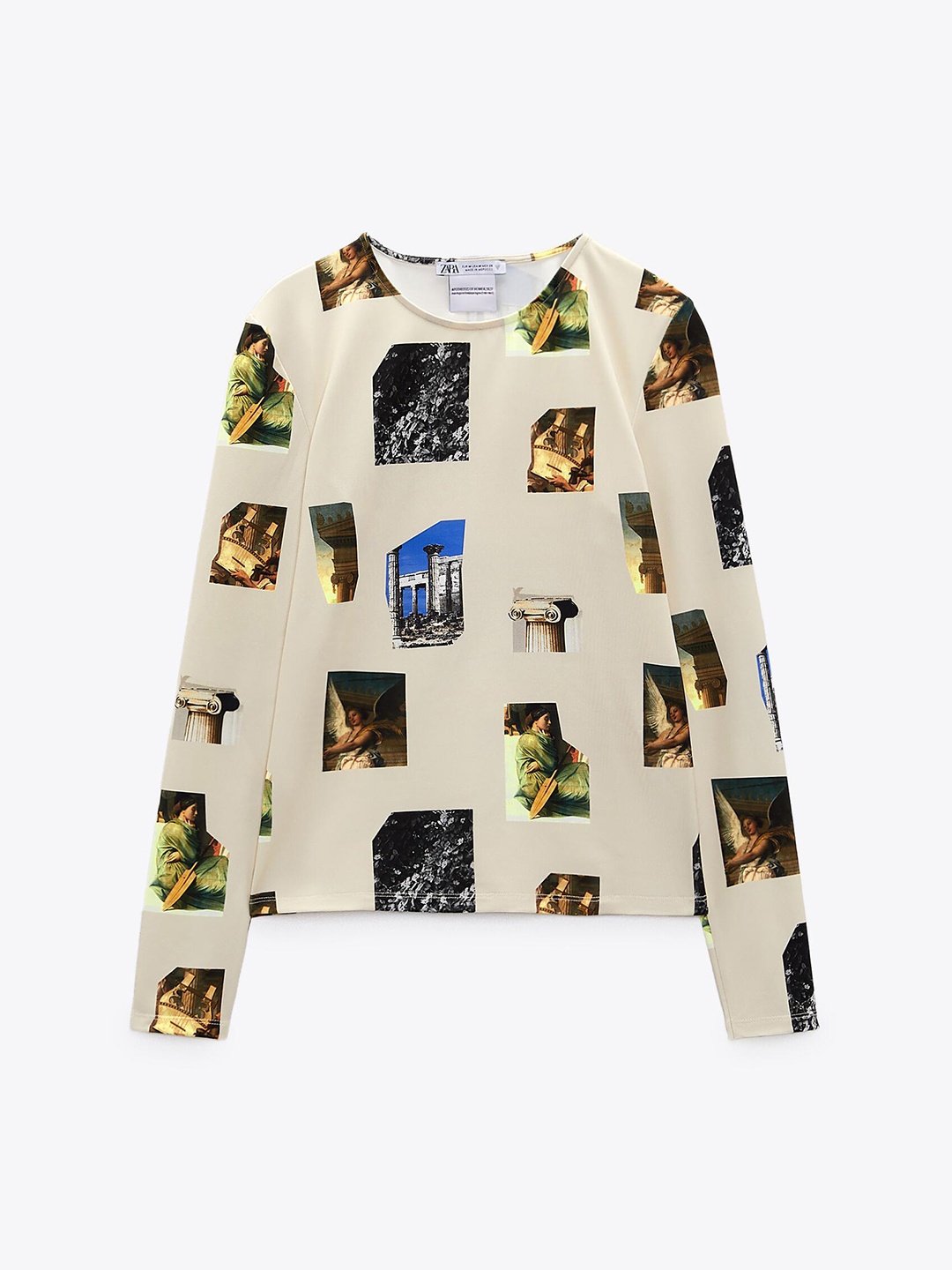 

ZARA Women Beige Tshirts