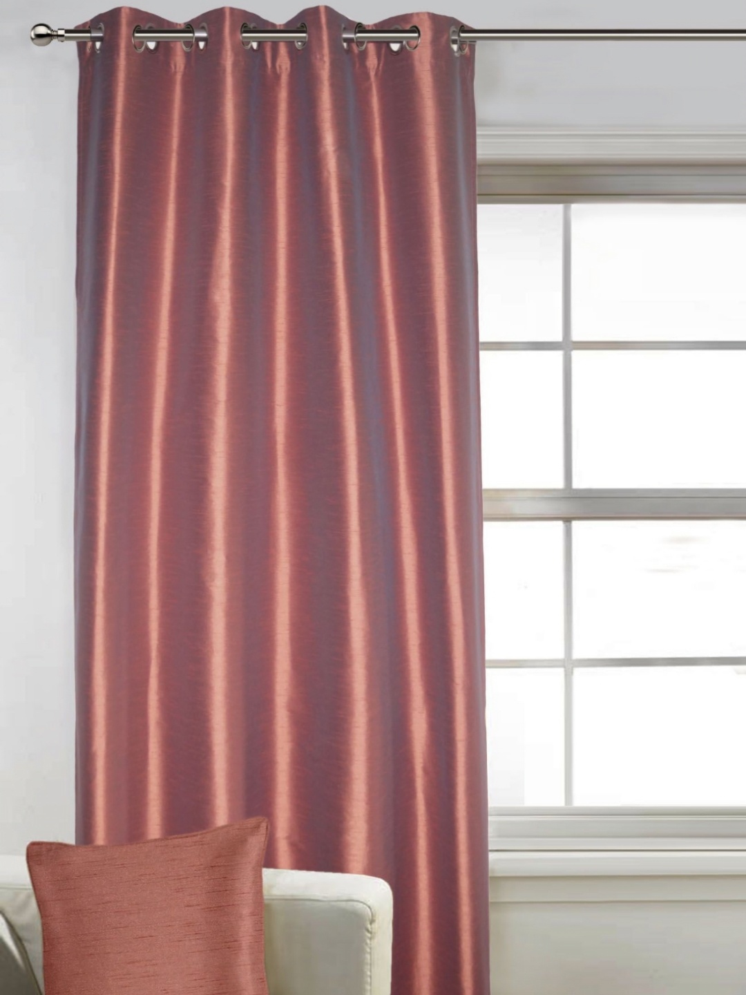 

Lushomes Maroon Window Curtain