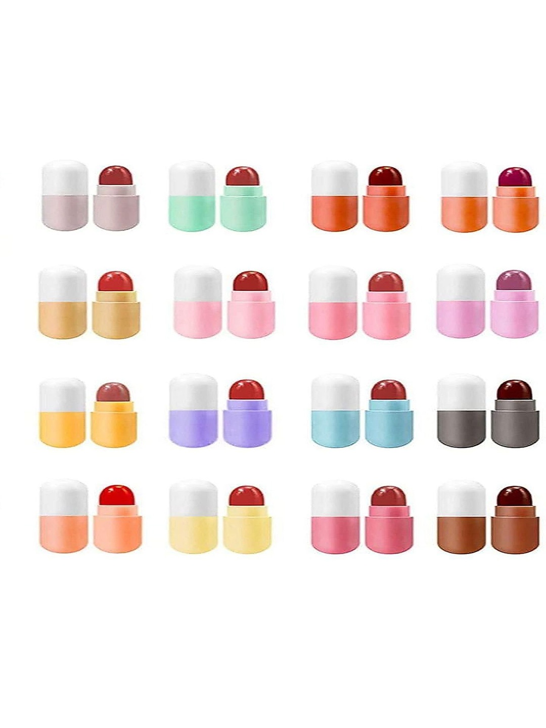 

Rsentera 16 Pcs Mini Capsule Gloss Mini Lipsticks, Multi