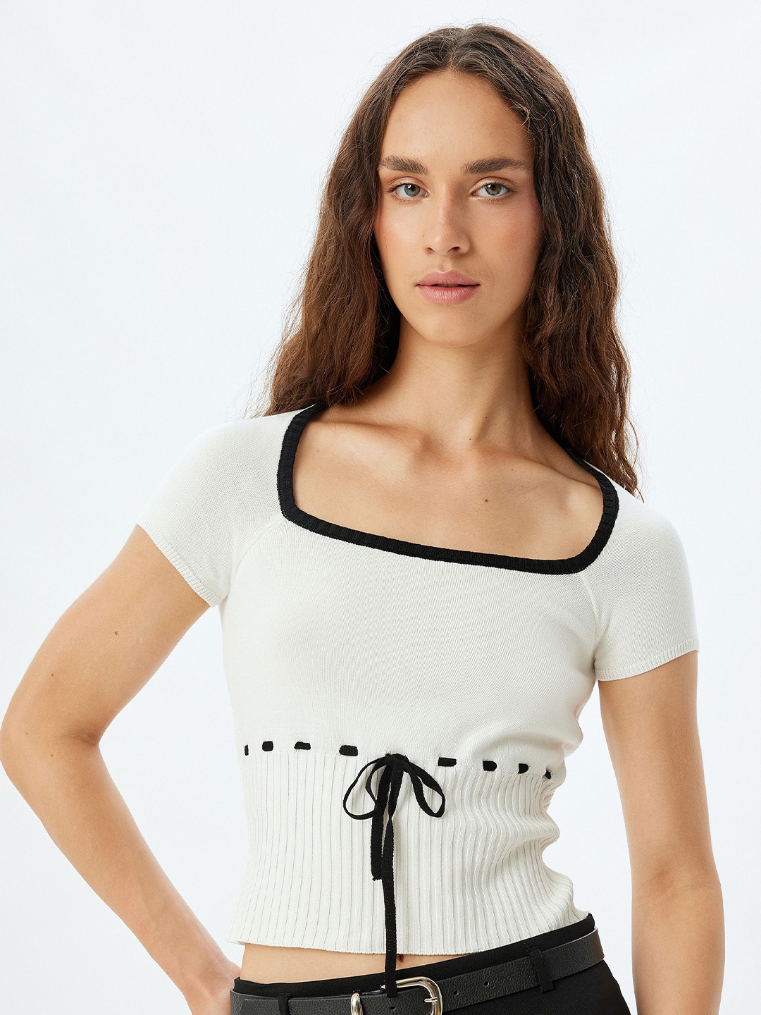 

Koton Women Crop Cardigan, White