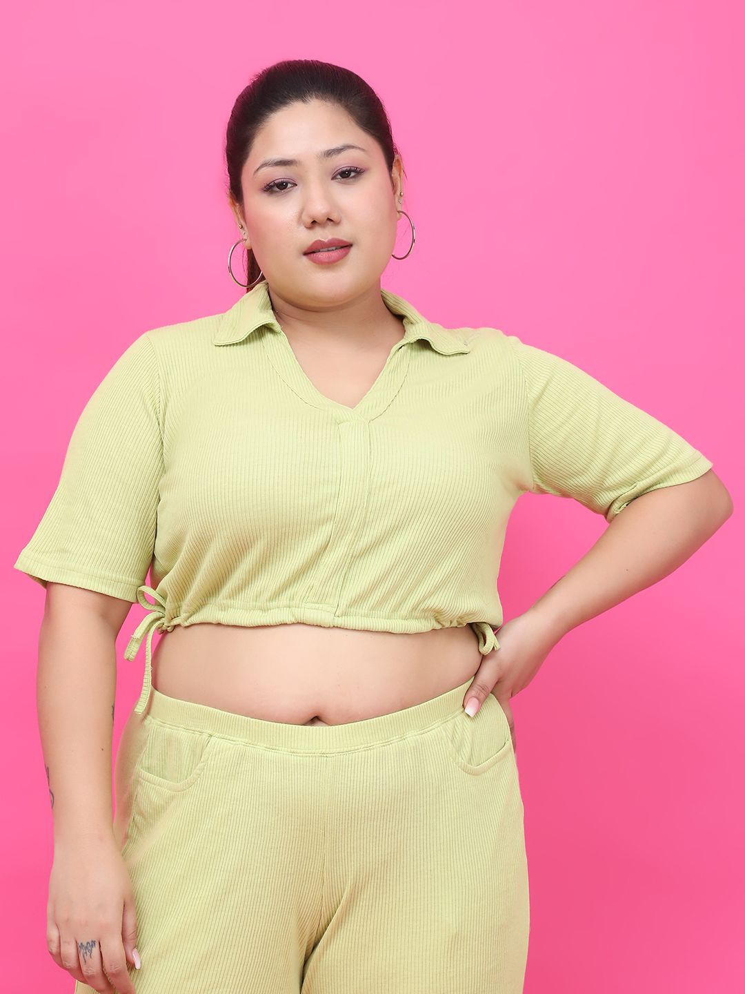 

theRebelinme Women Cotton Crop Top, Yellow