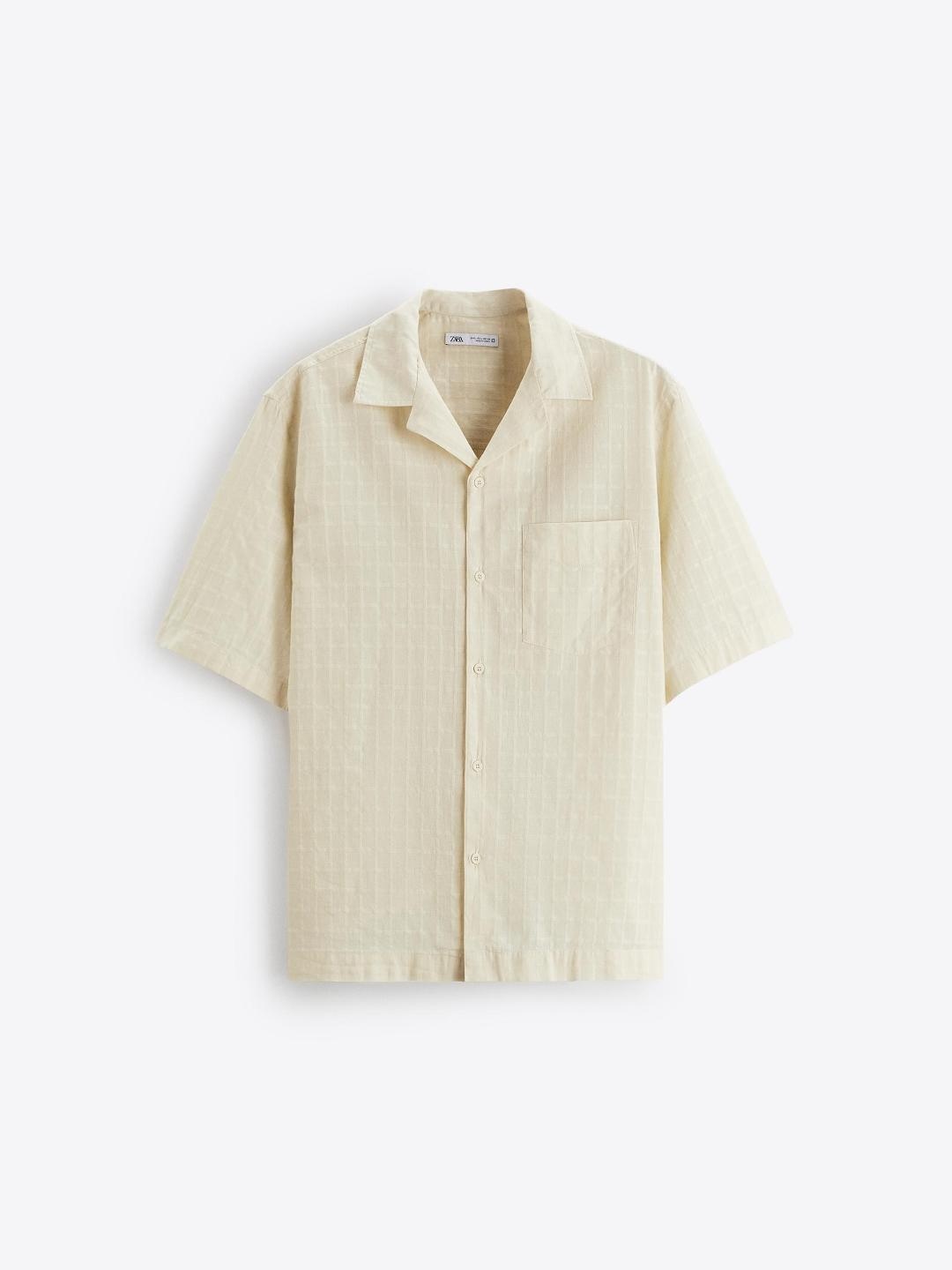 

ZARA Men Off White Shirts