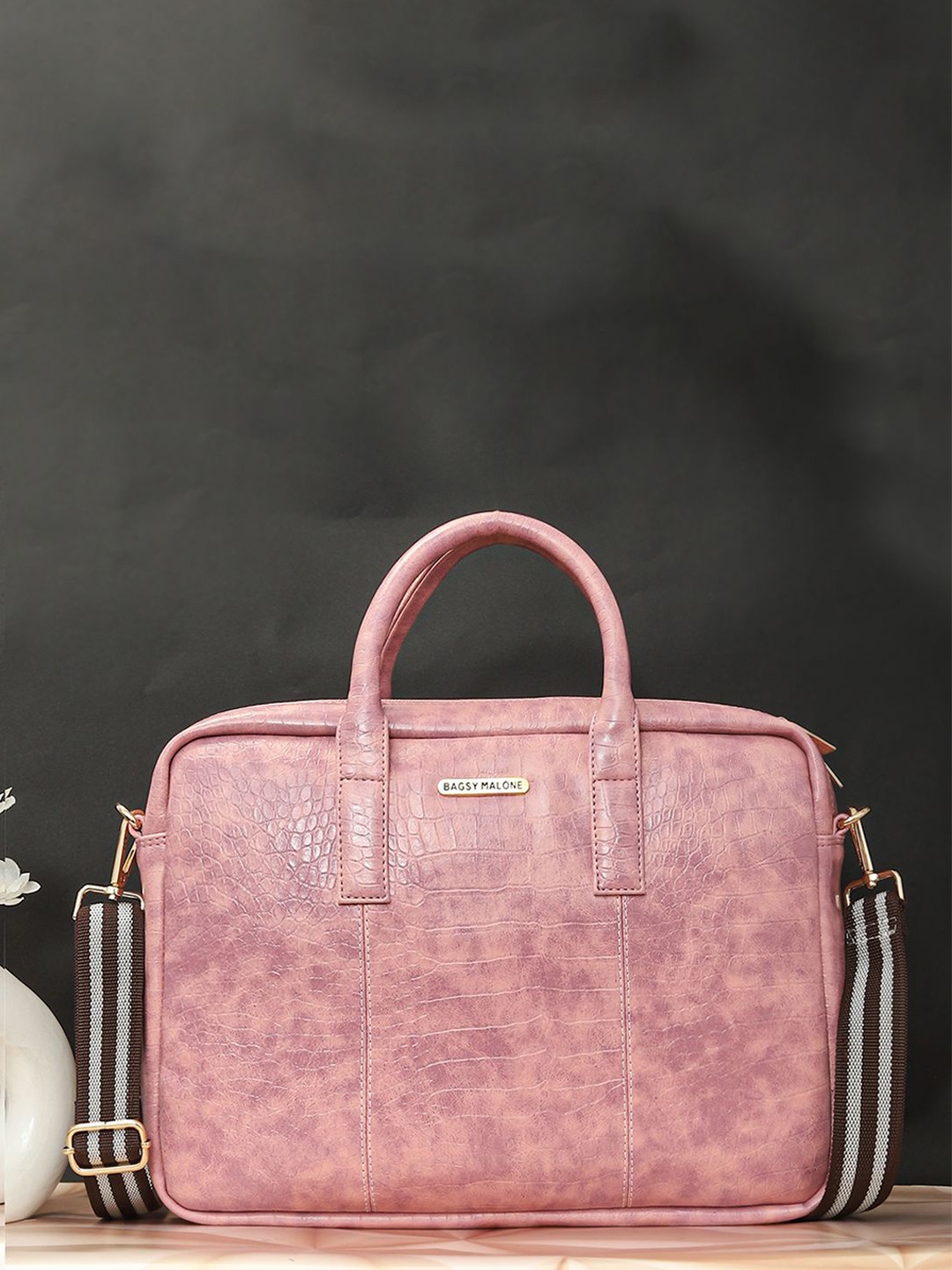 

Bagsy Malone Unisex Printed Laptop Bag, Pink