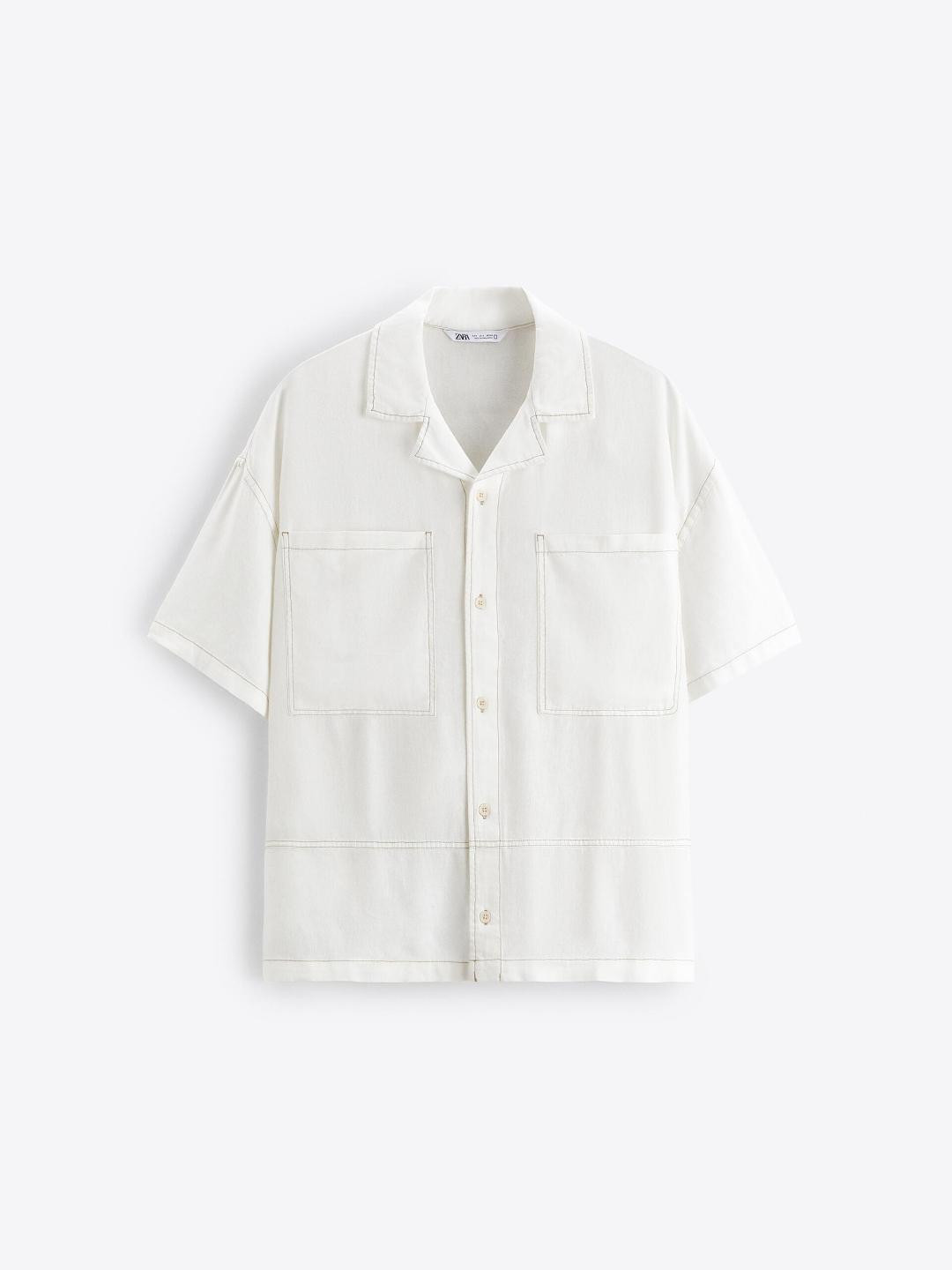 

ZARA Men White Shirts