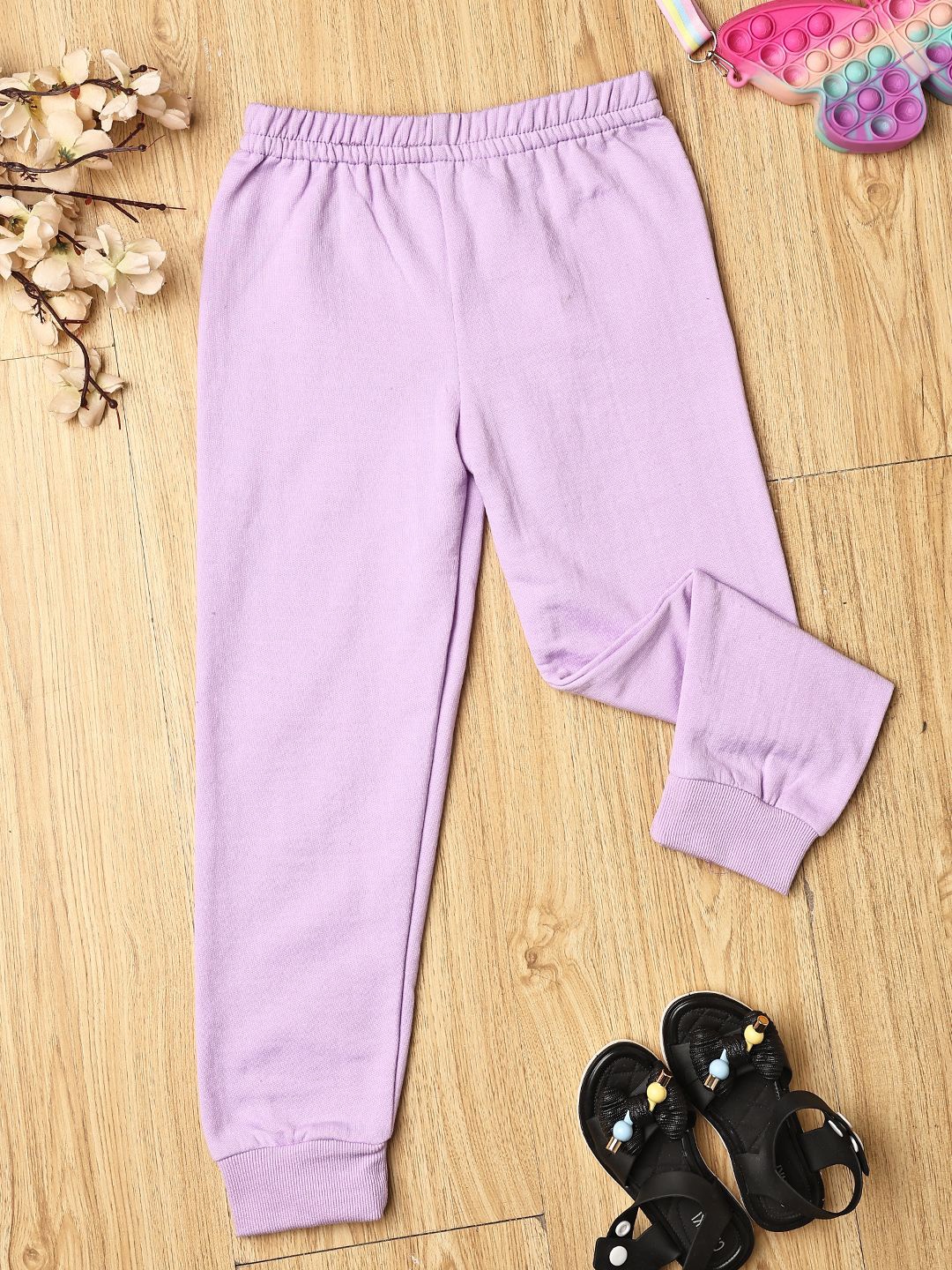 

Cutiekins Girls Regular Fit Cozy Joggers, Violet