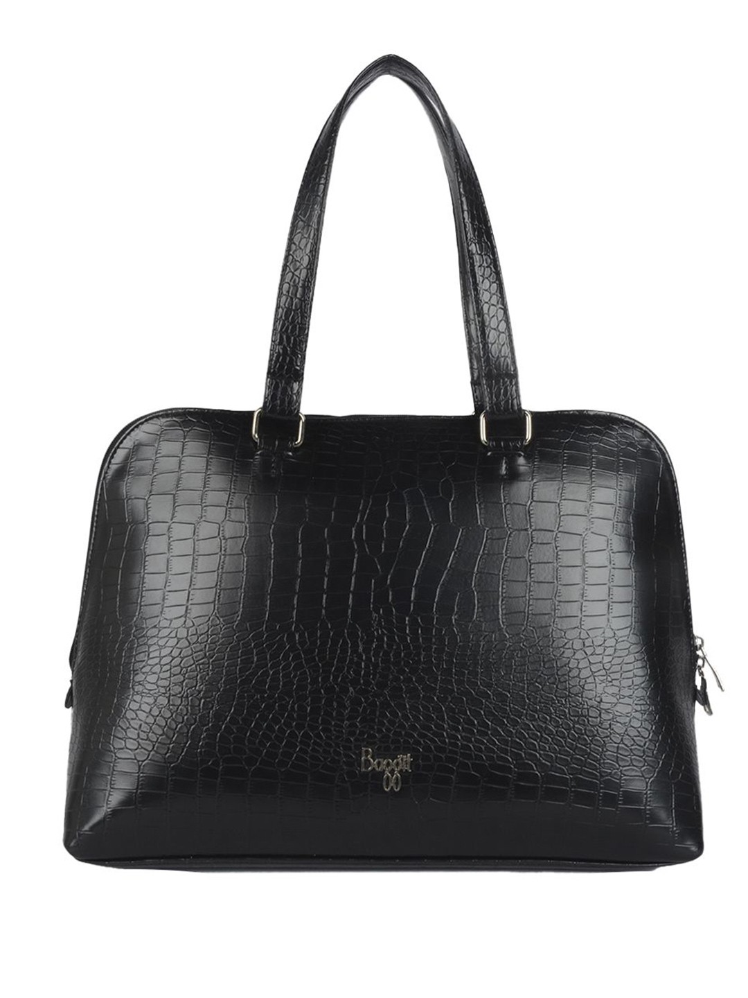 

Baggit Women Textured PU Laptop Bag, Black