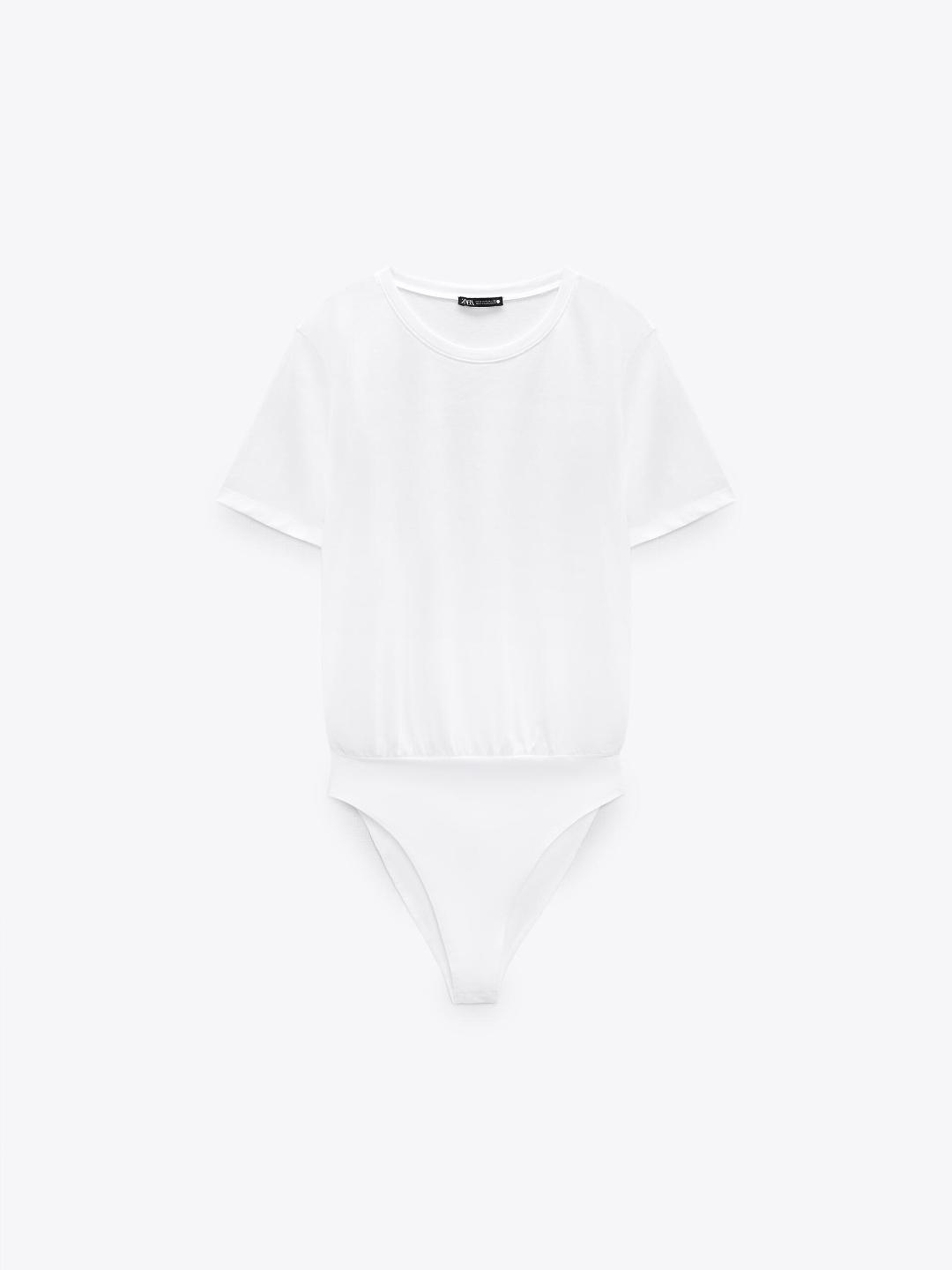 

ZARA Women White Bodysuit
