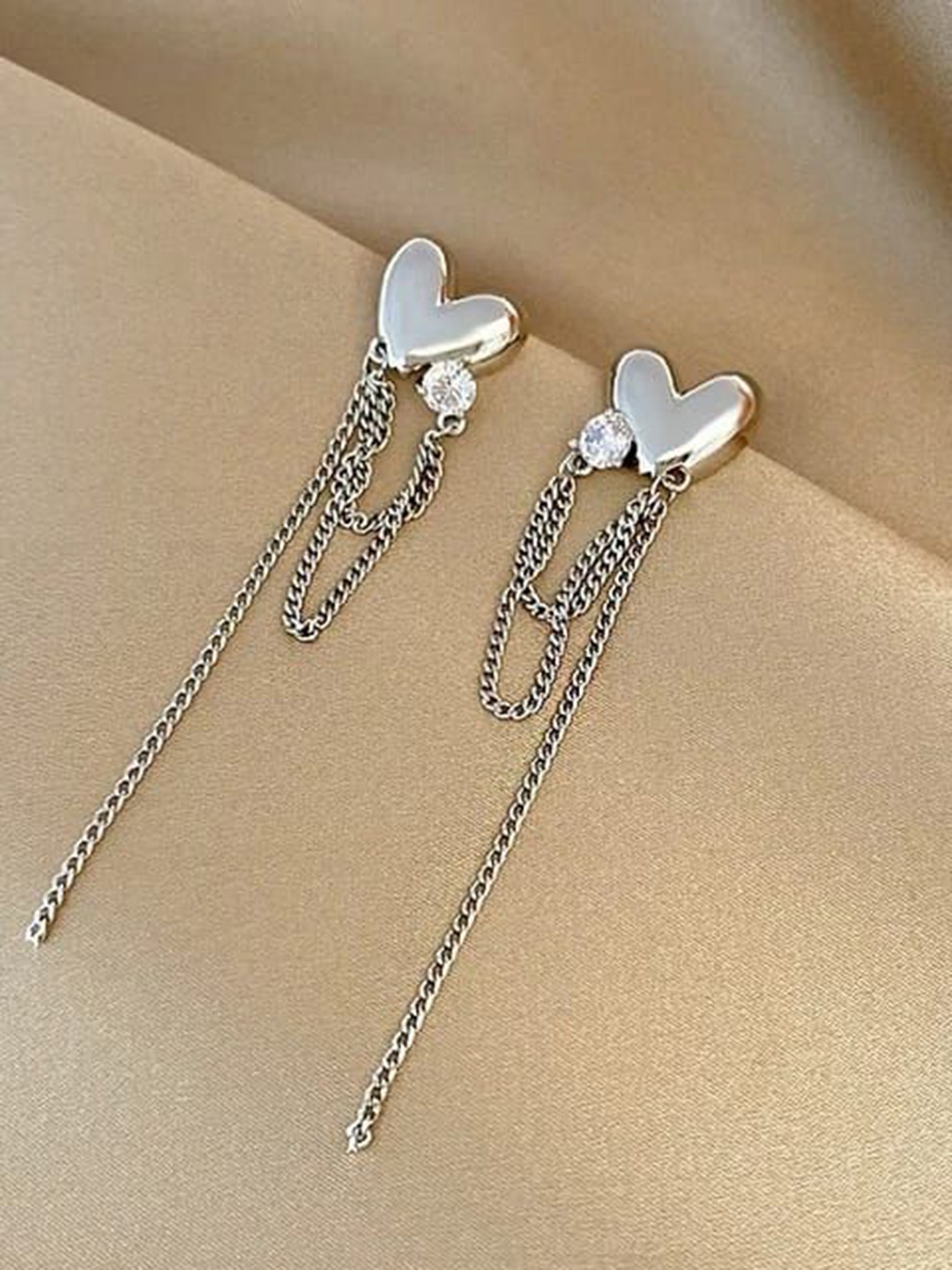 

YU FASHIONS Geometric Drop Earrings, Silver