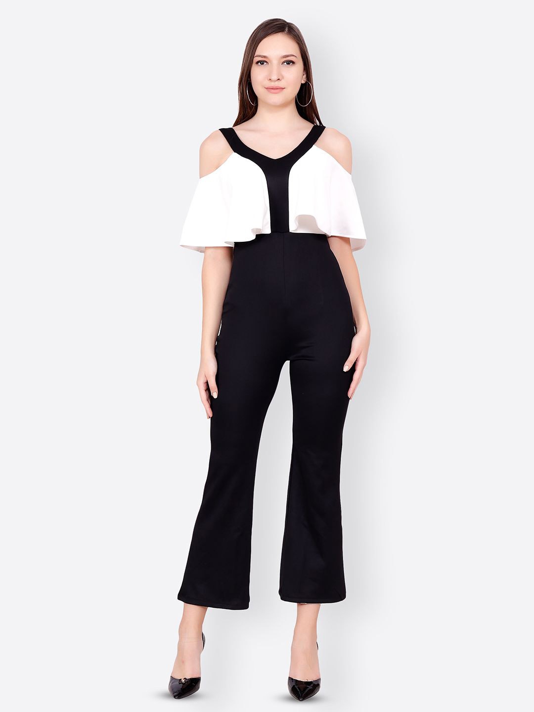 

BAESD Women Solid Jumpsuit, White