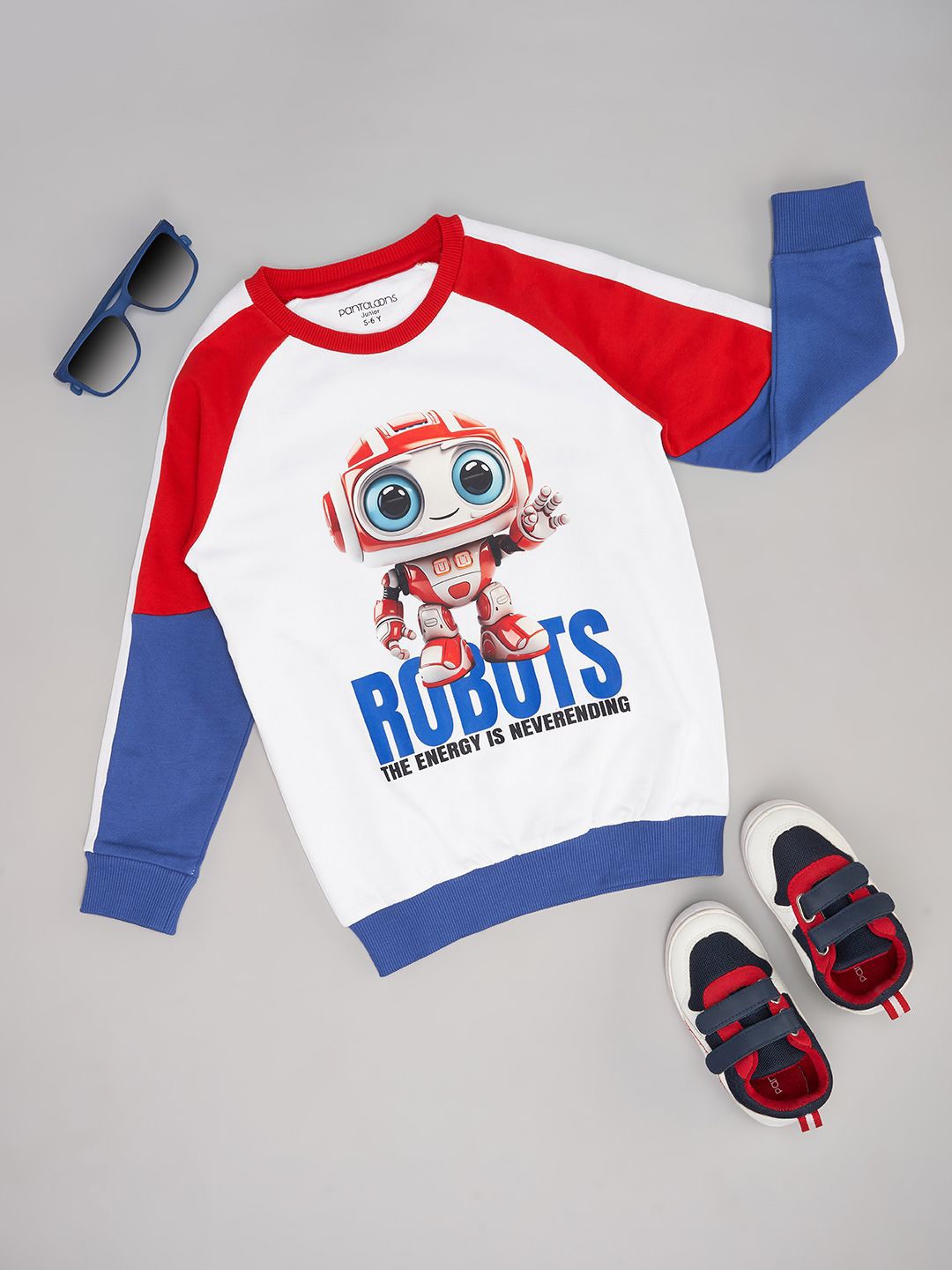 

Pantaloons Junior Boys Cotton Round Neck Long Sleeves Sweatshirt, Red