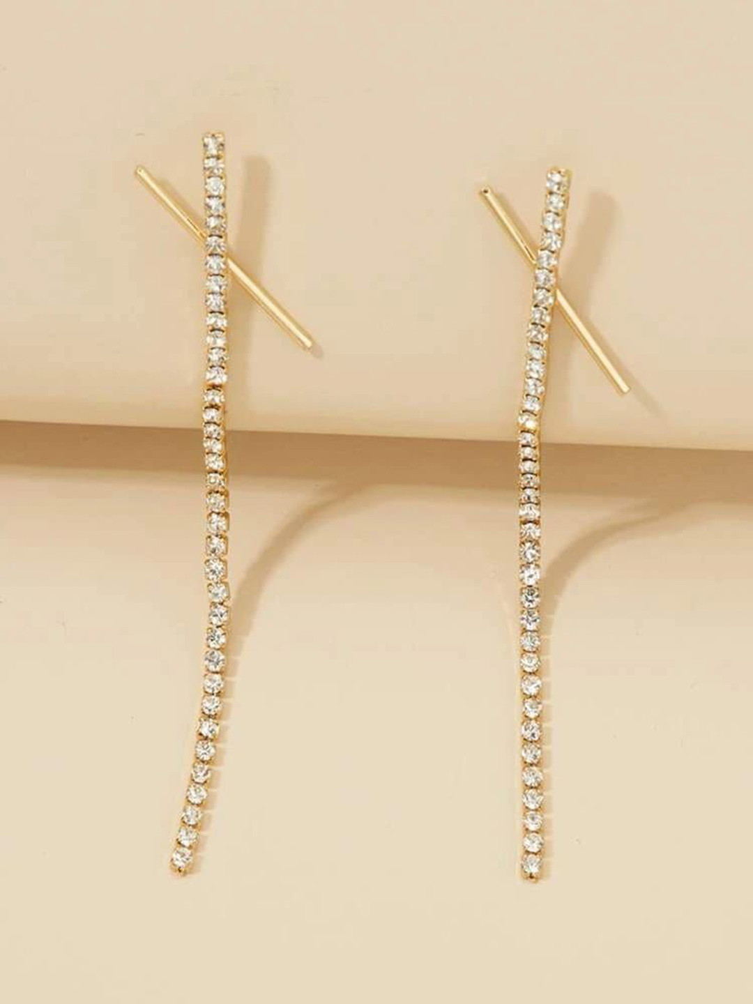 

YU FASHIONS Geometric Drop Earrings, Gold