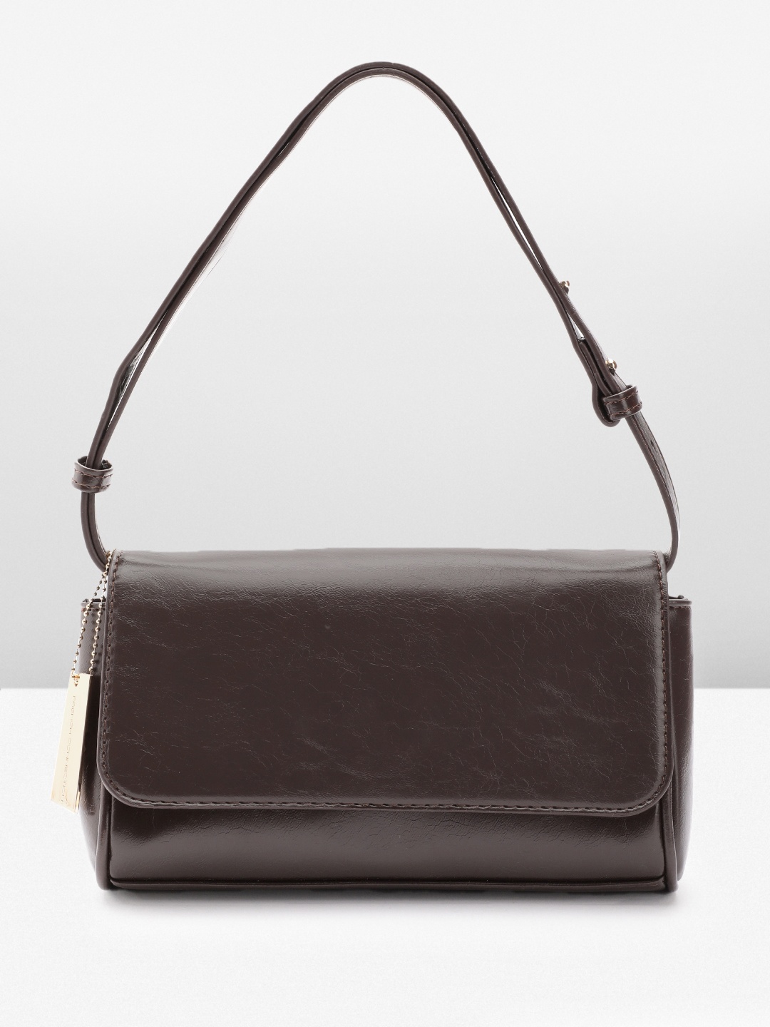 

French Connection Detachable Strap Shoulder Bag, Coffee brown