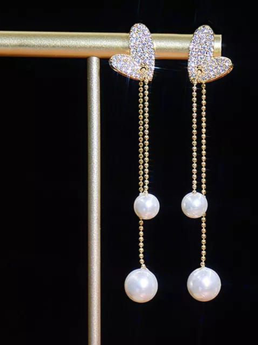 

YU FASHIONS Geometric Drop Earrings, Gold