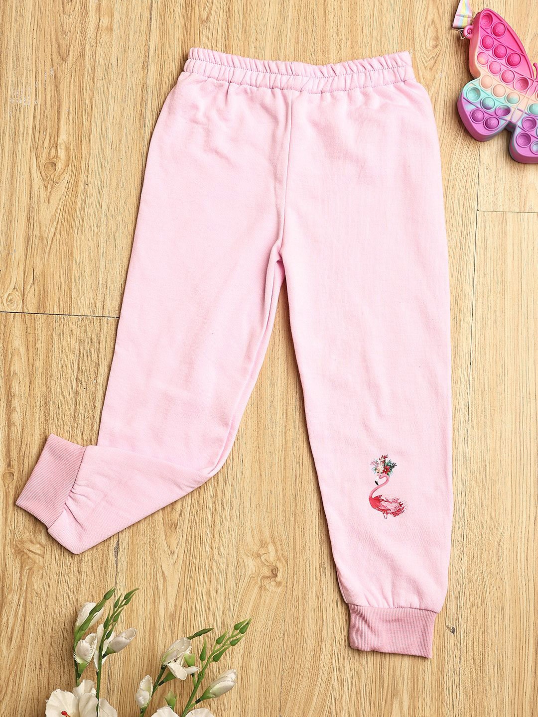 

Cutiekins Girls Mid-Rise Joggers, Pink