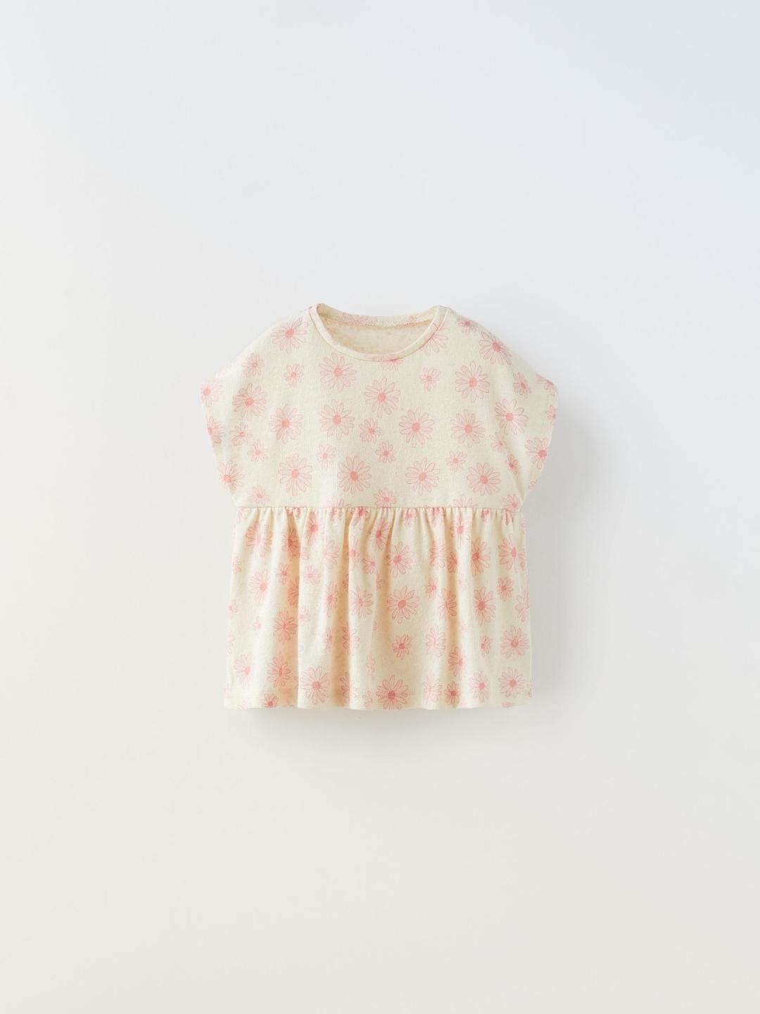 

ZARA Kids-Unisex Pink Tshirts
