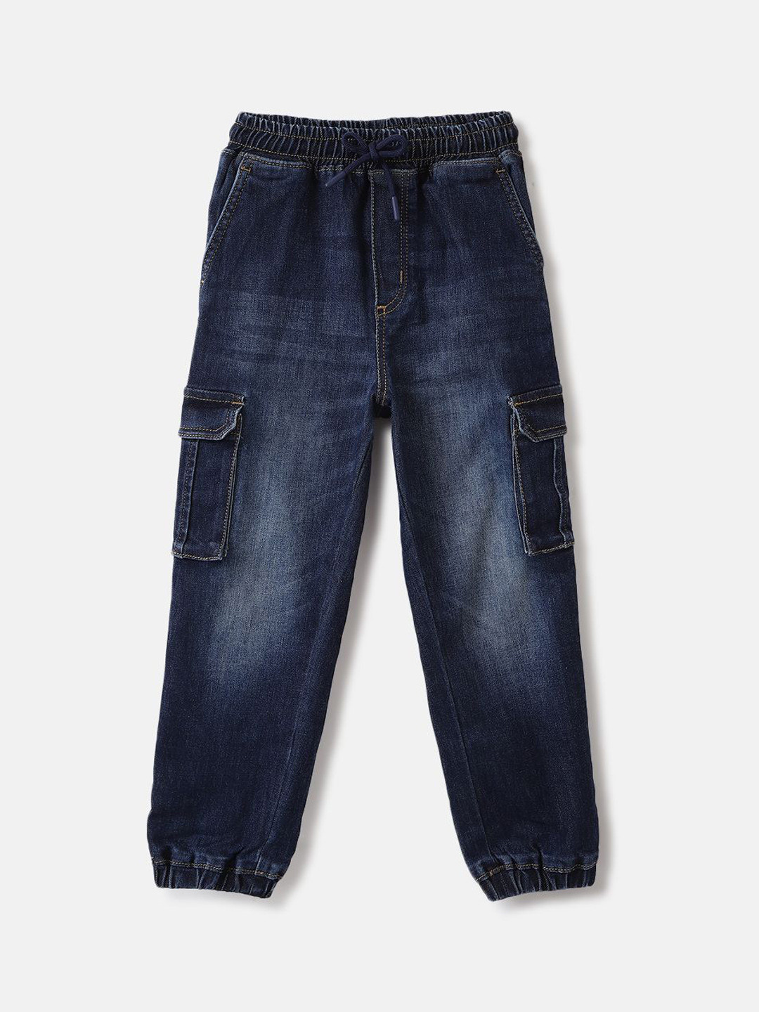 

Blue Giraffe Boys Cotton Mid-Rise Heavy Fade Jogger