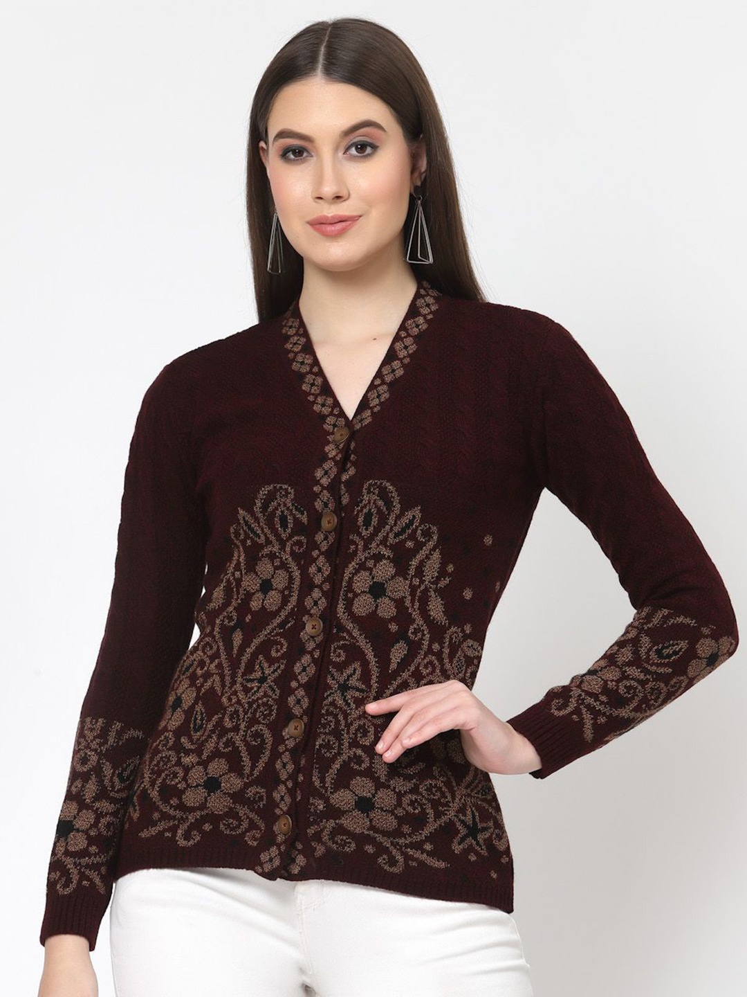 

Kalt Women Long Sleeves Fashion, Maroon