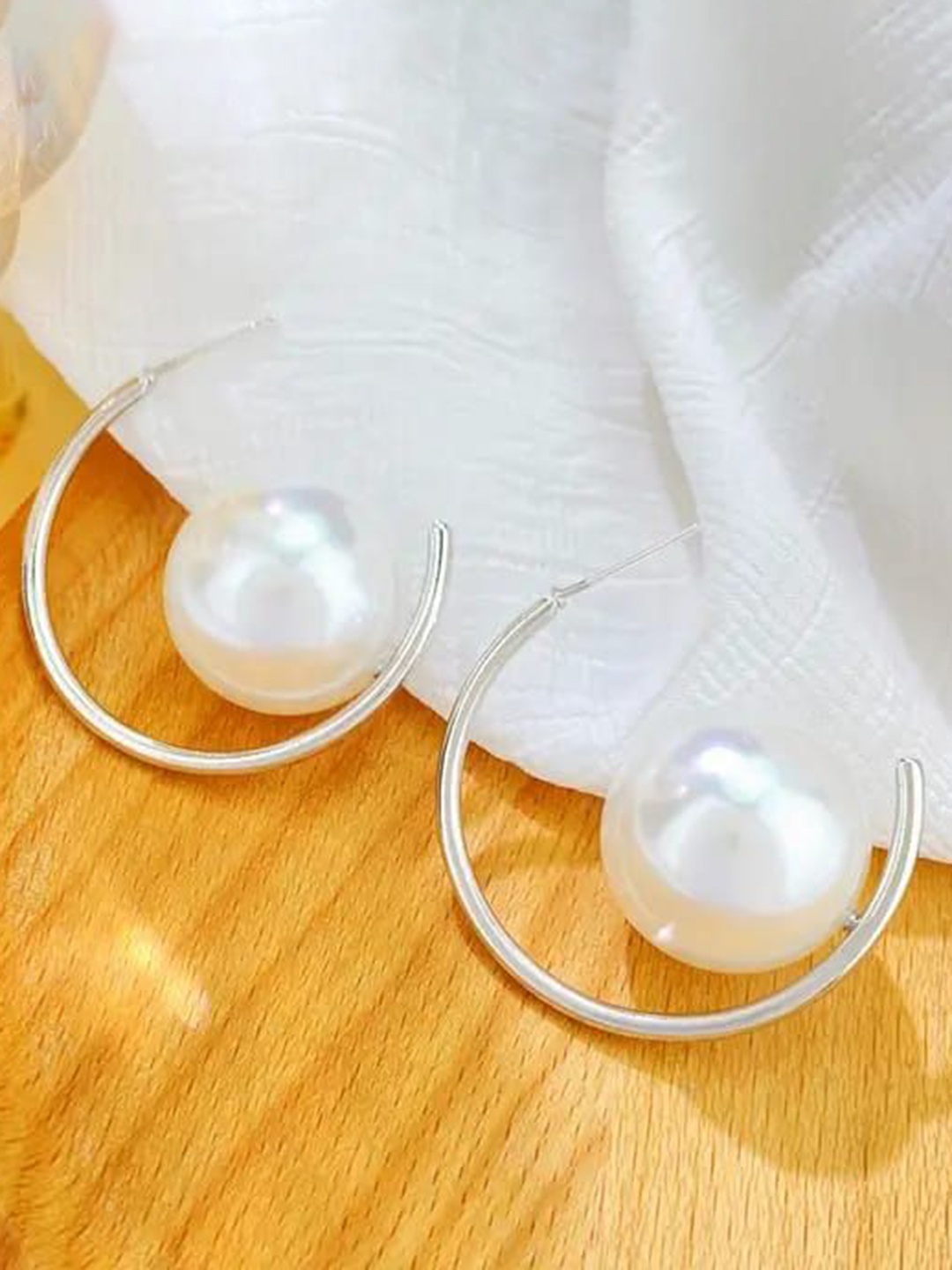 

YU FASHIONS Geometric Drop Earrings, Silver