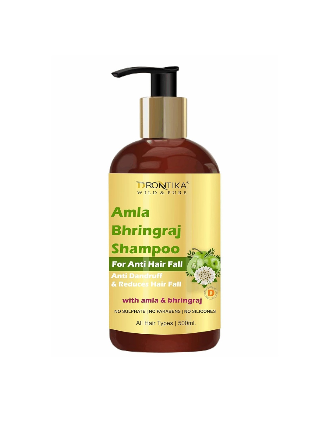 

DRONTIKA Anti-Hair Fall Amla Bhringraj Shampoo - 500 ml, White