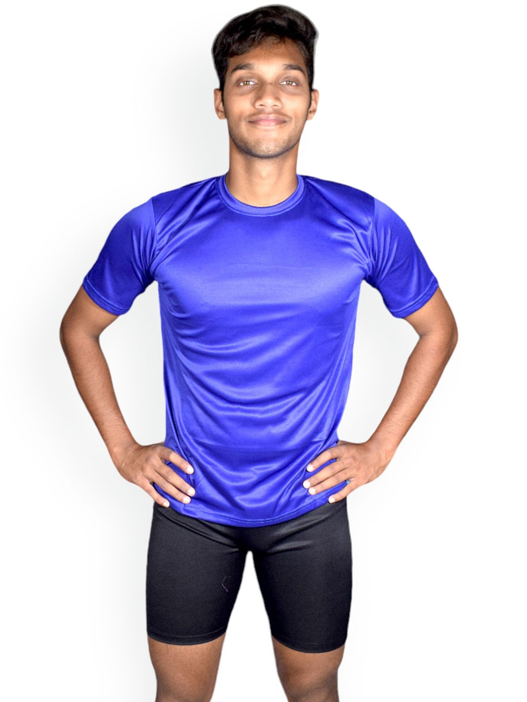

Aqua Holic Men Short Sleeve T-Shirt & Short Swim Set, Black
