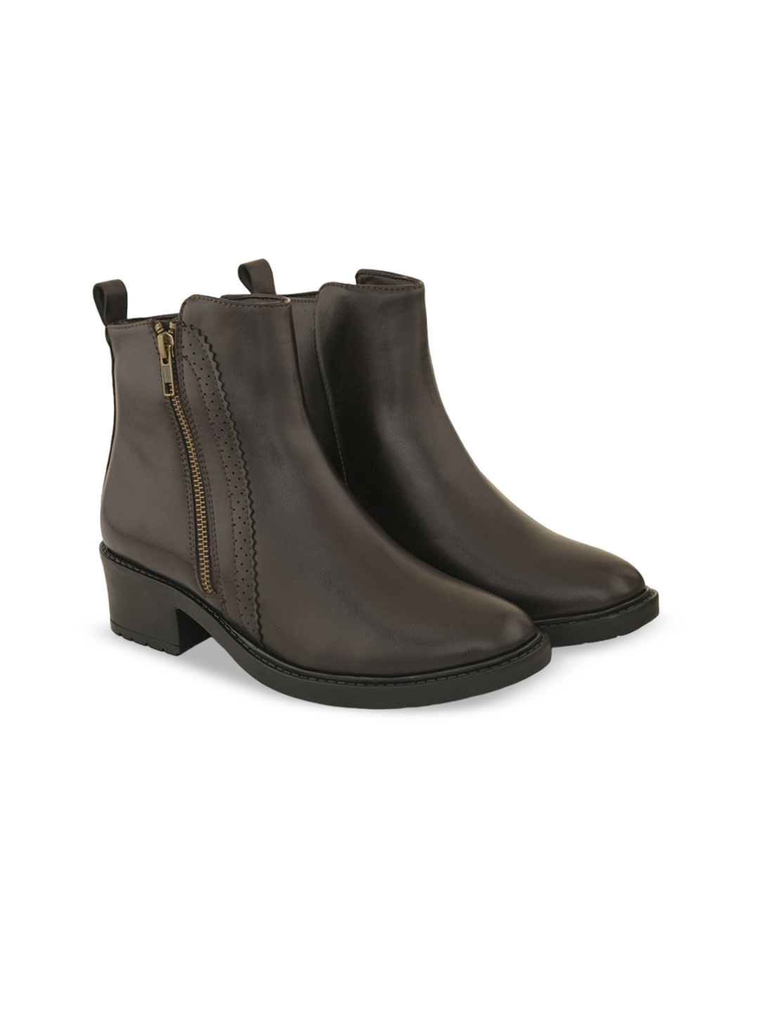 

The Roadster Lifestyle Co Women Block-Heeled Boots, Brown