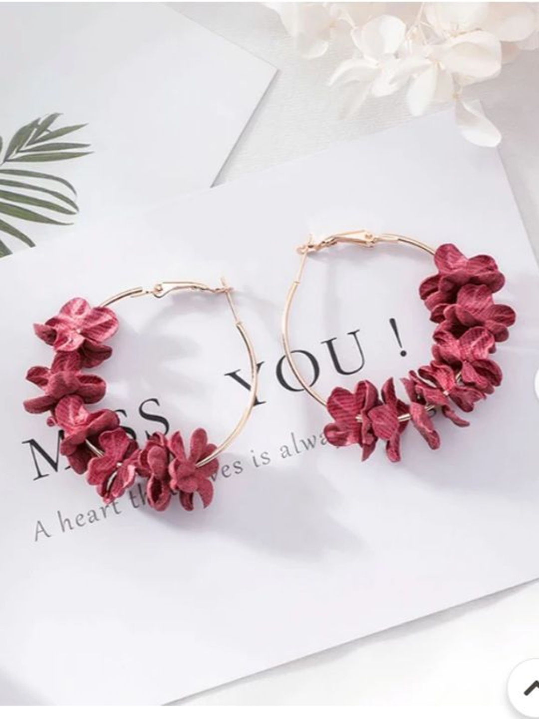 

YU FASHIONS Geometric Drop Earrings, Red