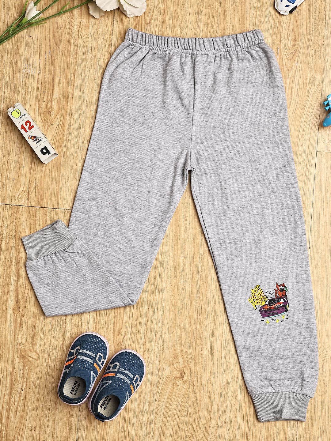 

Cutiekins Girls Printed Casual Joggers, Grey