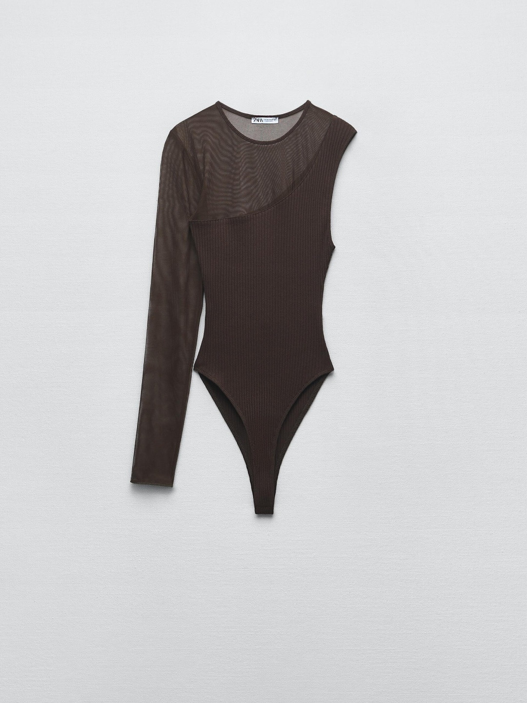 

ZARA Women Brown Bodysuit
