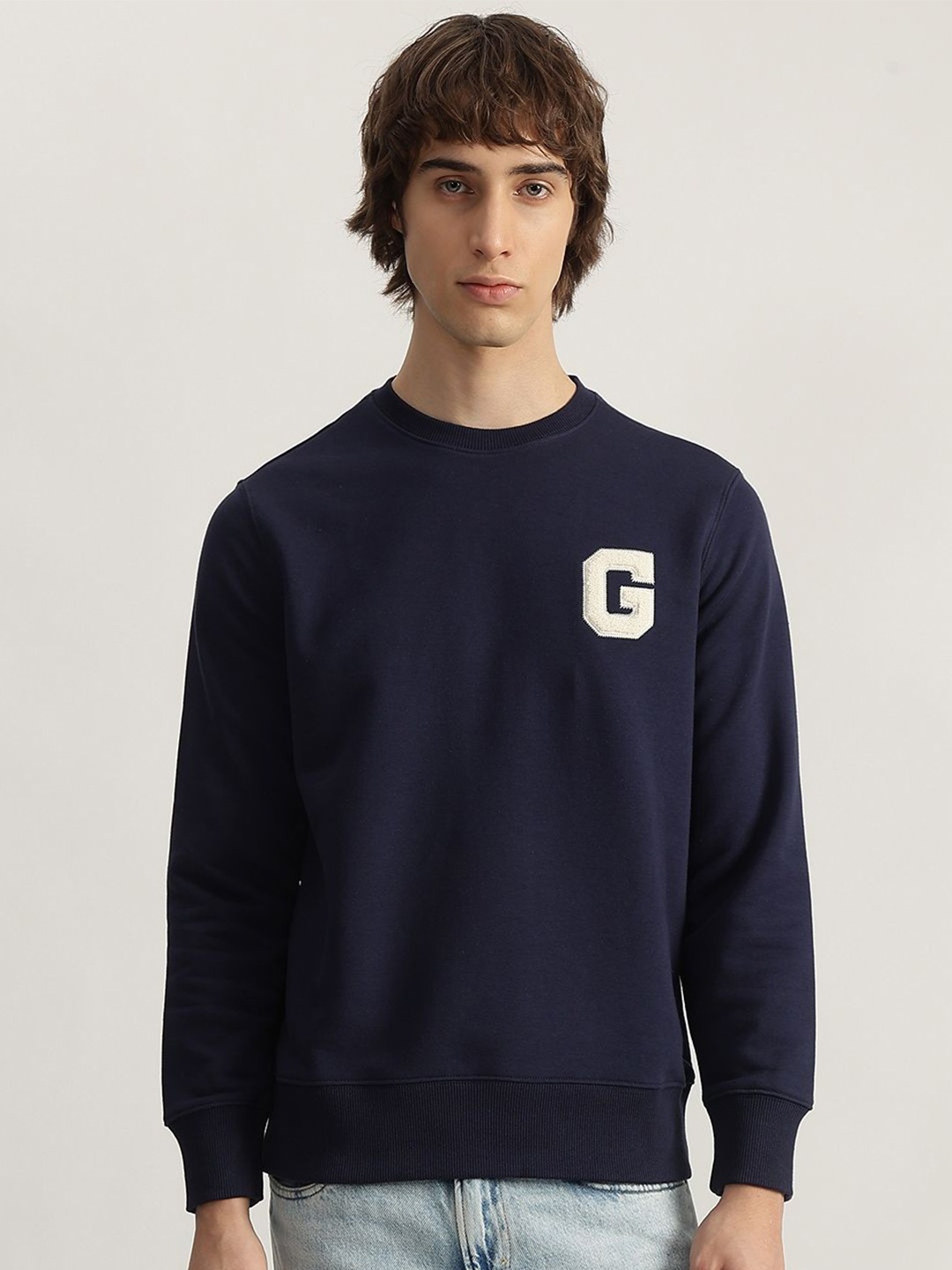 

GANT Men Cotton Sweatshirt, Blue