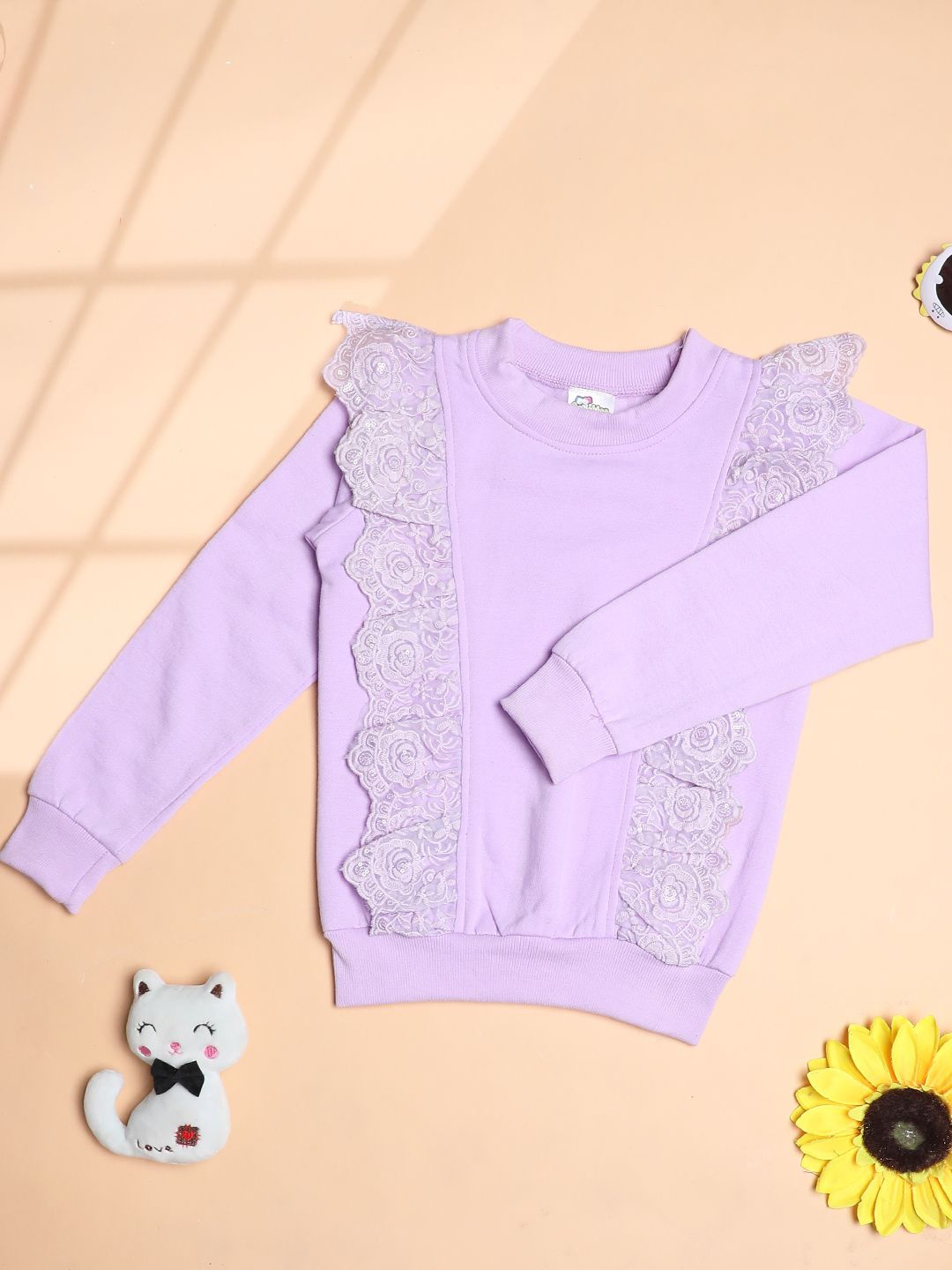 

Cutiekins Girls Embellished Sweatshirt, Lavender