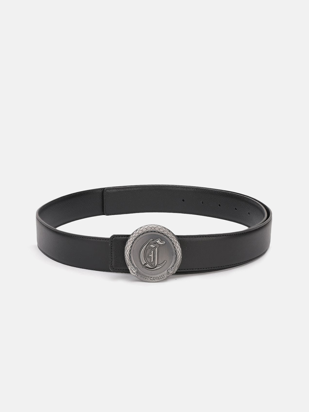 

Just Cavalli Men Leather Belt, Black