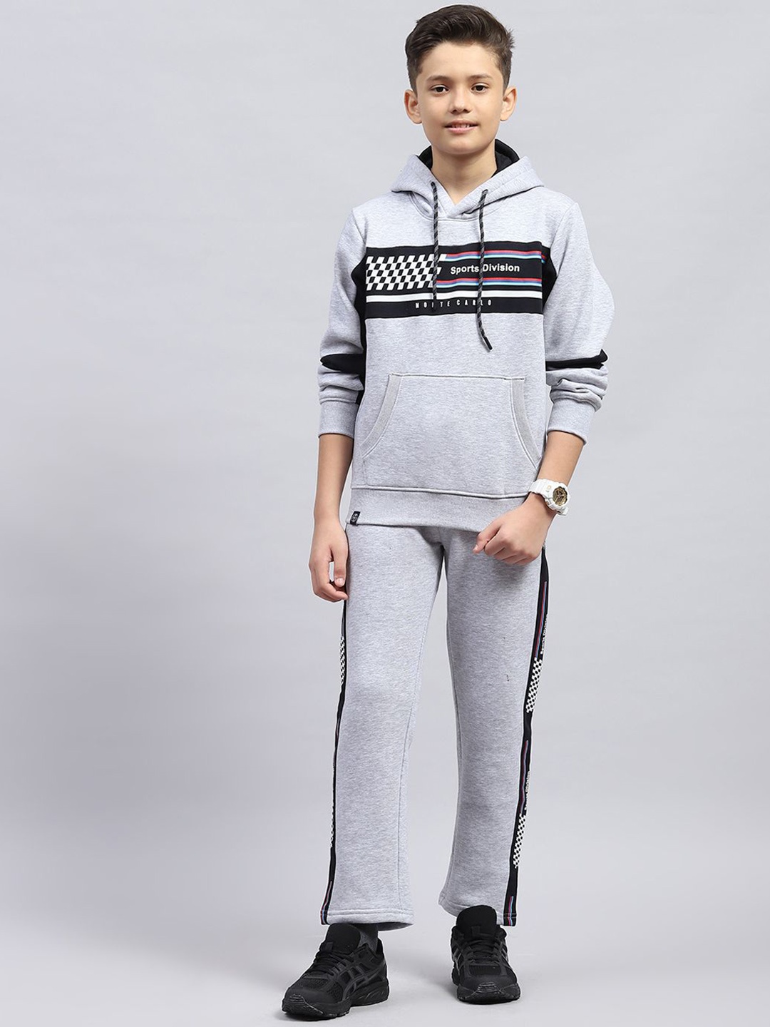 

Monte Carlo Boys Hooded Tracksuits, Grey