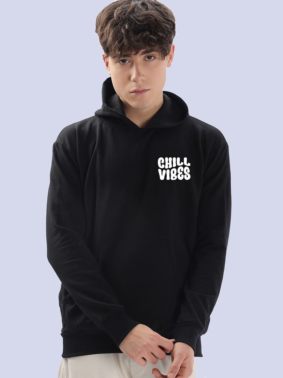 

FALTU.CO Men Printed Pullover Sweatshirt, Black
