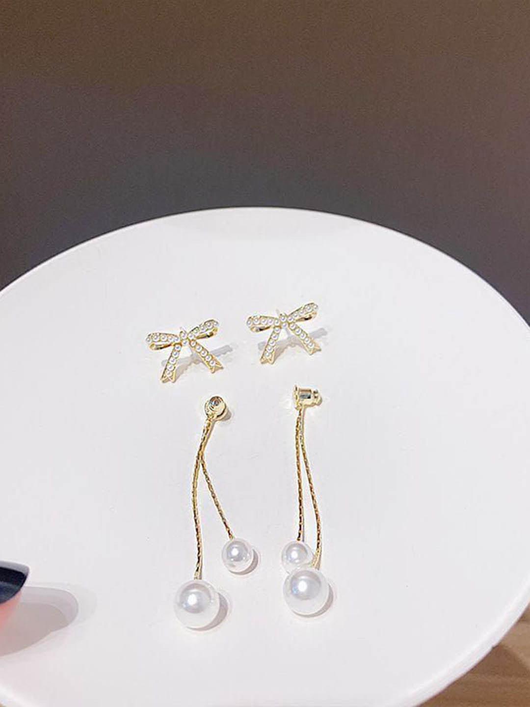 

YU FASHIONS Geometric Drop Earrings, Gold