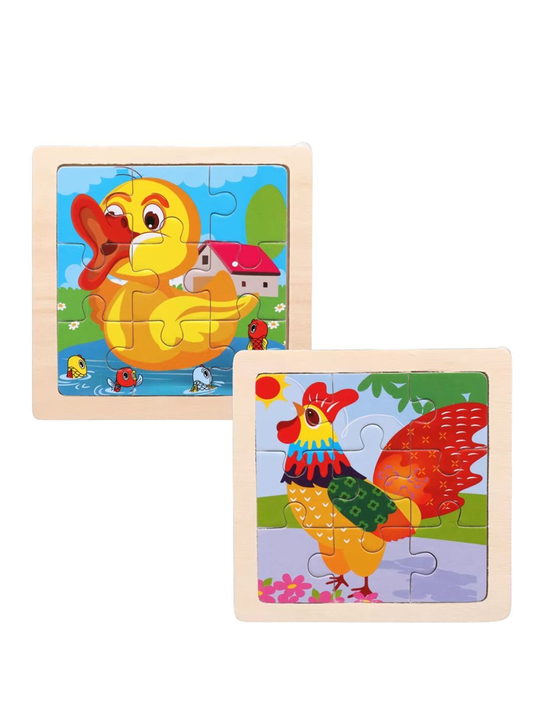 

BAESD Set of 2 Puzzles Activity Toys and Games, Yellow