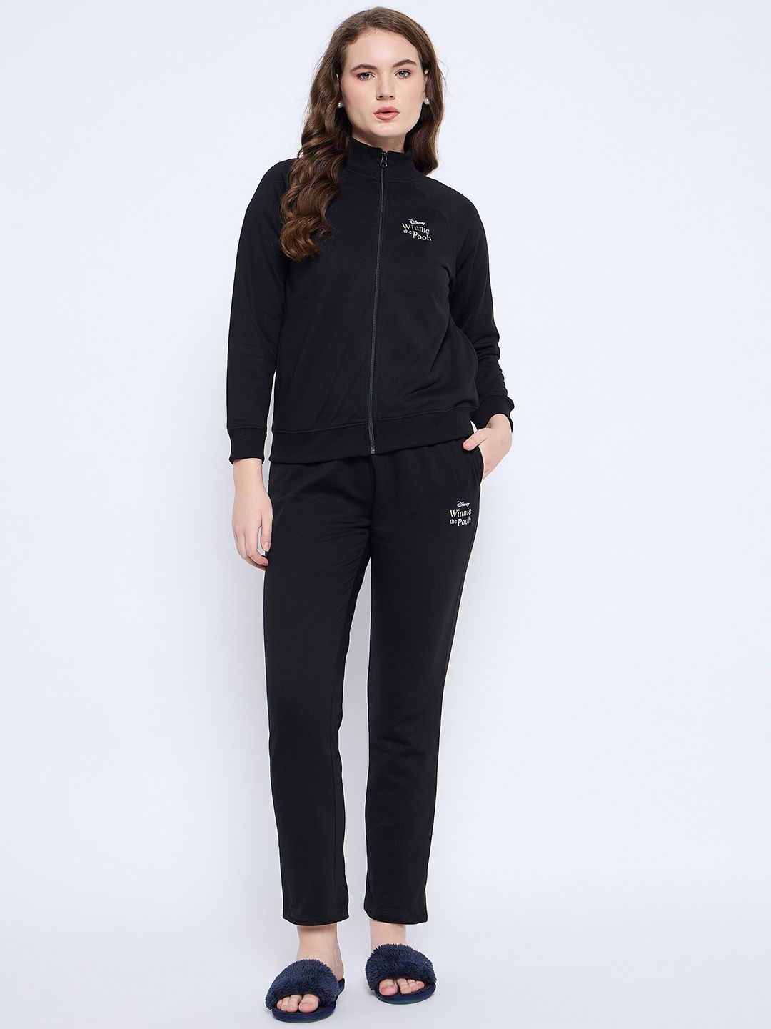 

MADAME M SECRET Women Typography Printed Casual Night Suit, Black