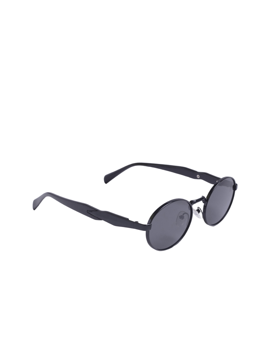 

DIMEH Unisex Round Sunglasses with UV Protected Lens SG-279-Black
