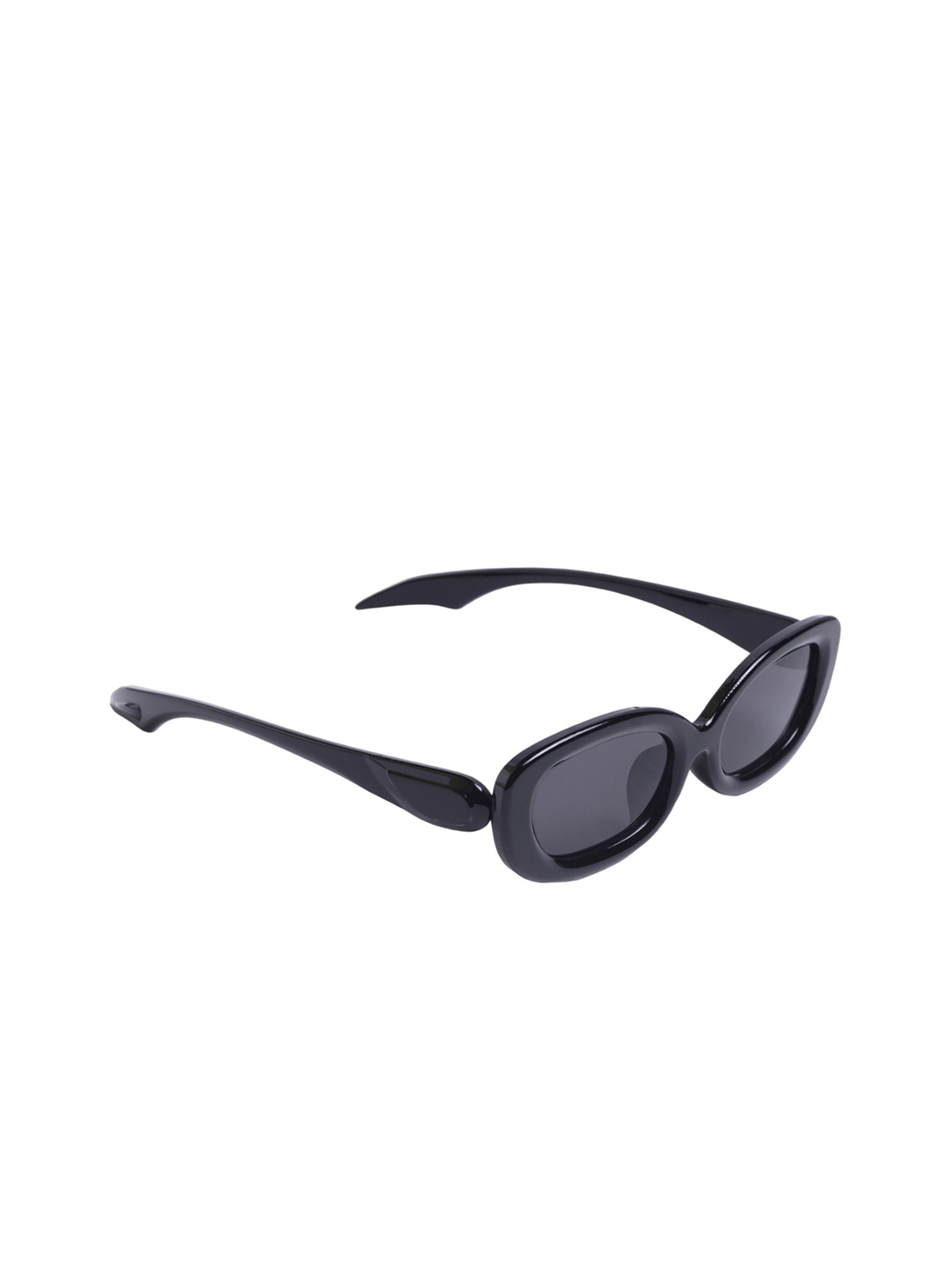 

DIMEH Unisex Round Sunglasses with UV Protected Lens SG-291-Black