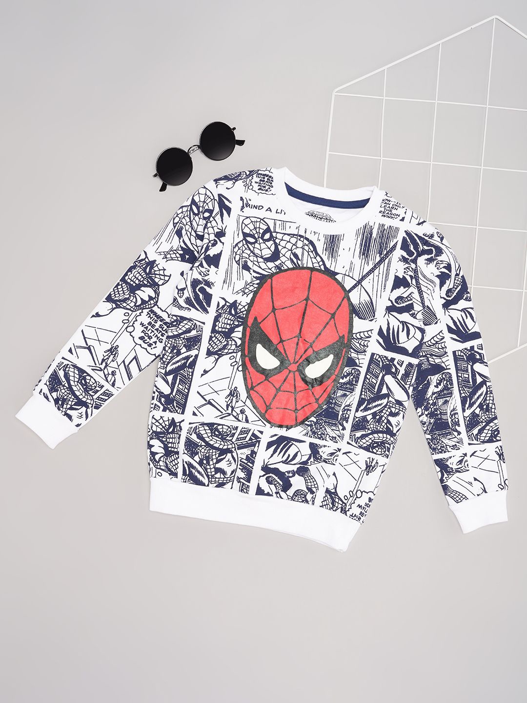 

Pantaloons Junior Boys Printed Sweatshirt, White
