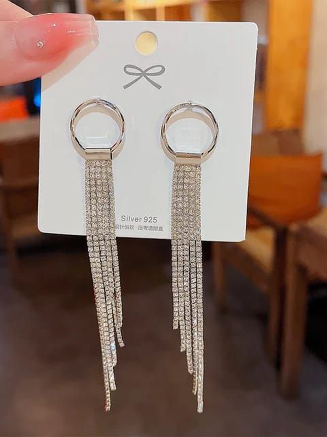 

YU FASHIONS Geometric Drop Earrings, Silver
