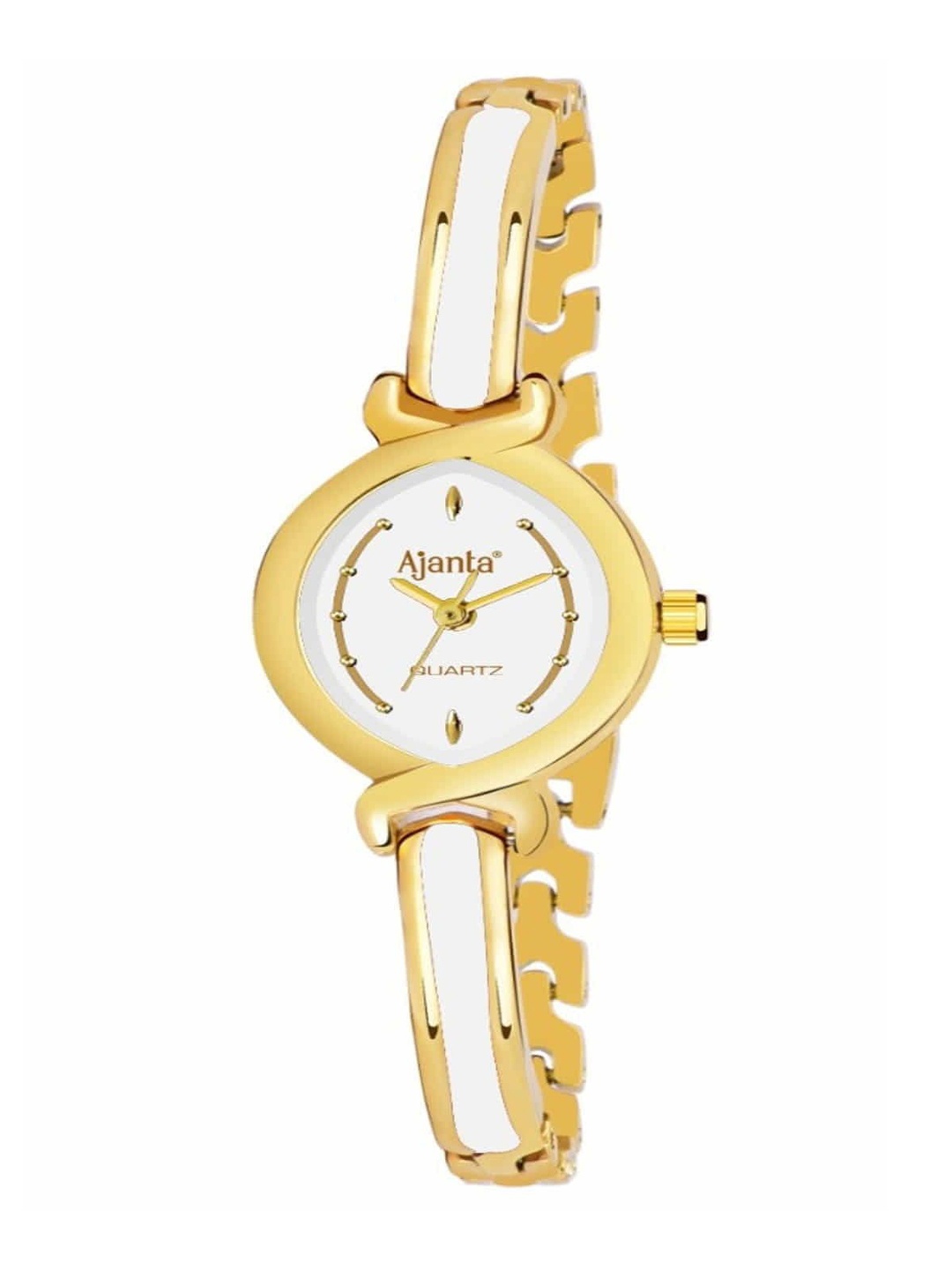 

Ajanta Quartz Women Dial & Stainless Steel Straps Analogue Watch AWC401MRL 1, Gold