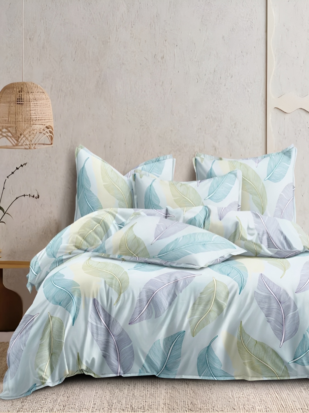 

MORADO Blue & Green Printed Single Duvet Cover