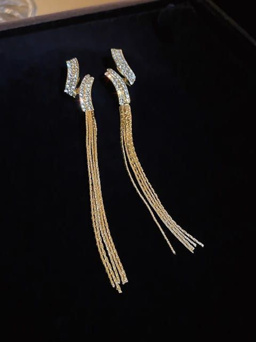 

YU FASHIONS Geometric Drop Earrings, Gold