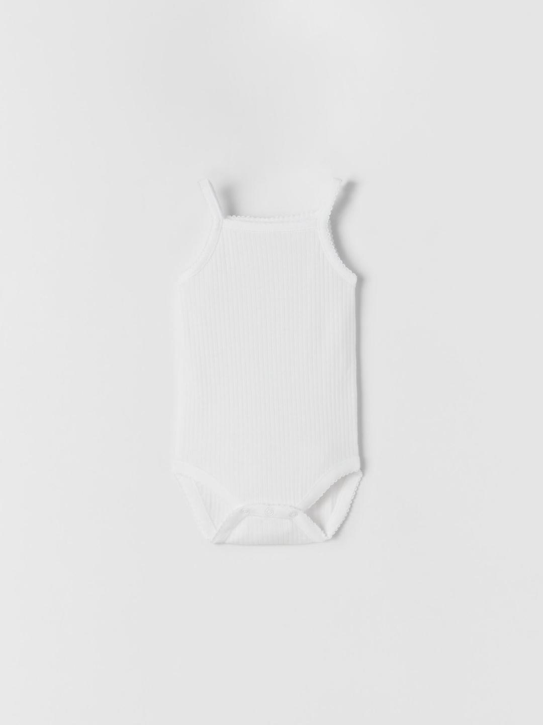 

ZARA Kids-Unisex White Innerwear Vests