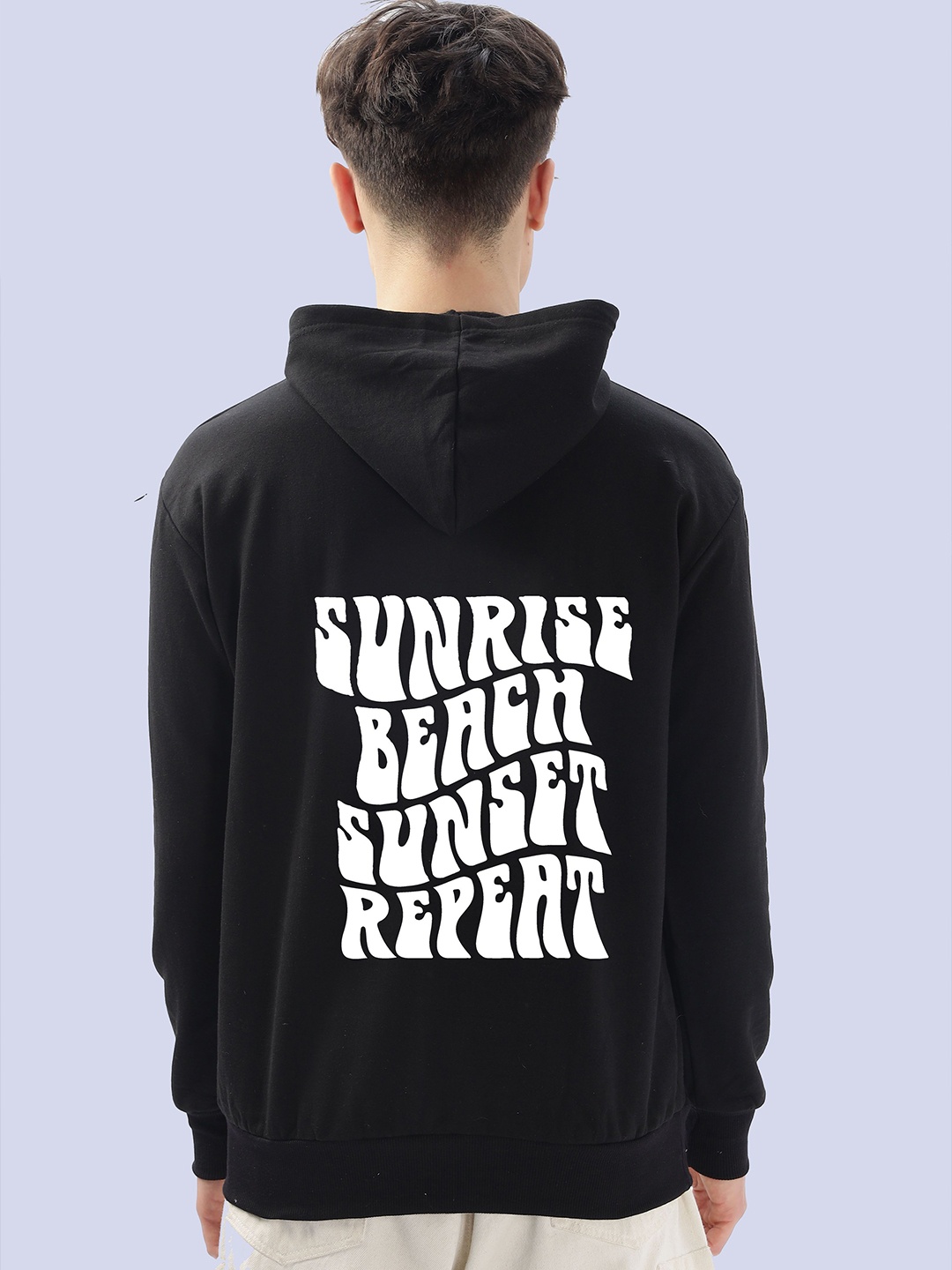 

FALTU.CO Men Printed Pullover Sweatshirt, Black