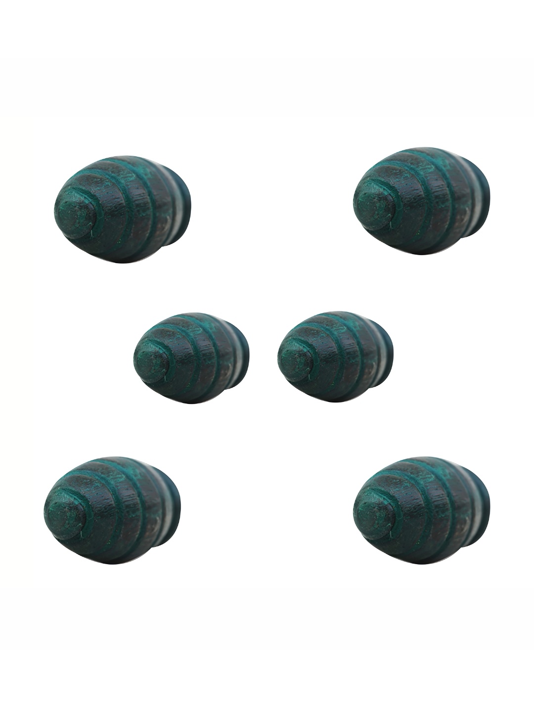 

Indianshelf 6-Pcs Wooden Beetle Shape Knob, Green